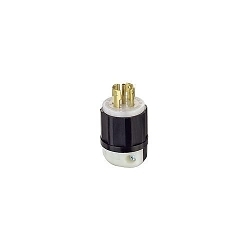 LEVITON 2821 Black & White Locking Plug