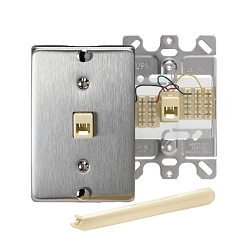 LEVITON 40223-S Telephone Wall Jack