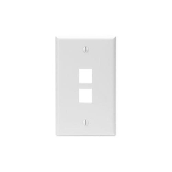 LEVITON 41080-2WP QuickPort Wallplate