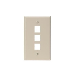 LEVITON 41080-3IP QuickPort Wallplate