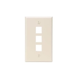 LEVITON 41080-3TP QuickPort Wallplate