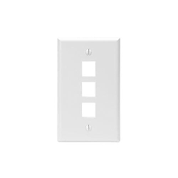LEVITON 41080-3WP QuickPort Wallplate