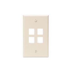 LEVITON 41080-4TP Quickport Wallplate