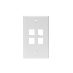LEVITON 41080-4WP QuickPort Wallplate