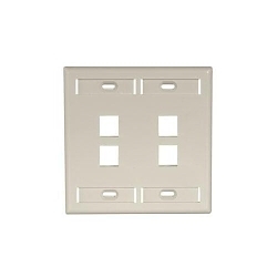 LEVITON 42080-4IP QuickPort Wallplate