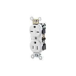 LEVITON 5031-W Straight Blade Receptacle