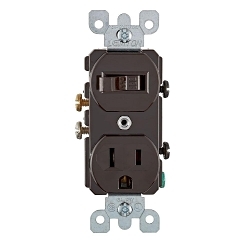 LEVITON 5225 Combination Switch and Receptacle