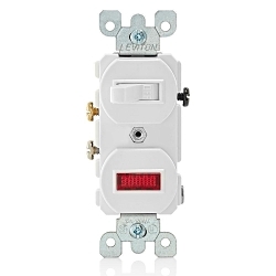 LEVITON 5226-W Ac Combination Switch