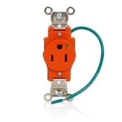 LEVITON 5261-IG Straight Blade Receptacle