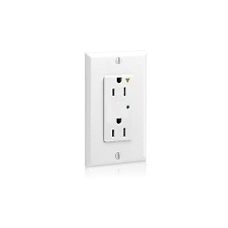 LEVITON 5280-IGW Isolated Ground Straight Blade Surge Protective Receptacle