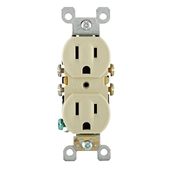 LEVITON 5320-SI Straight Blade Receptacle