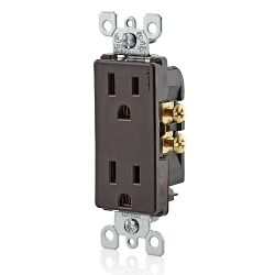 LEVITON 5325 Decora Straight Blade Receptacle