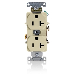 LEVITON 5352-I Straight Blade Duplex Receptacle