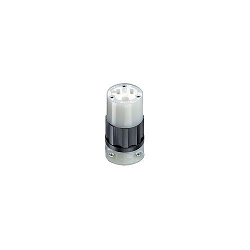 LEVITON 5369-C Black & White Straight Blade Connector