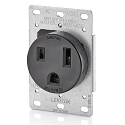 LEVITON 5374-S00 Straight Blade Receptacle