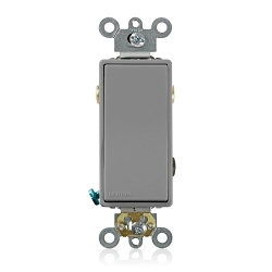 LEVITON 5623-2GY Decora Plus AC Quiet Switch