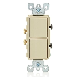 LEVITON 5634-I Decora Combination Switch