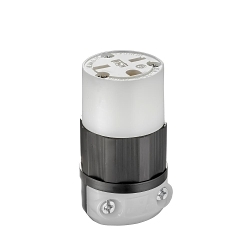 LEVITON 5669-C Black & White Straight Blade Connector