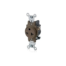 LEVITON 5821 Straight Blade Single Receptacle