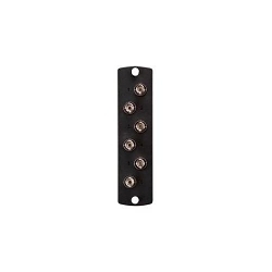 LEVITON 5F100-6MT OPT-X Fiber Optic Adapter Plate