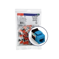 LEVITON 5G108-BL5 Quickpack Extreme Quickport Utp Connector