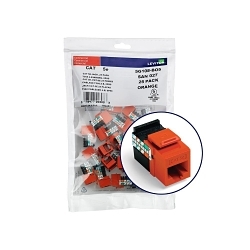 LEVITON 5G108-BO5 QuickPack eXtreme QuickPort UTP Connector