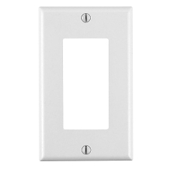 LEVITON 80401-W Decora Wallplate