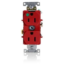 LEVITON 8200-HR Straight Blade Duplex Receptacle