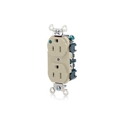 LEVITON 8200-PLI Straight Blade Receptacle