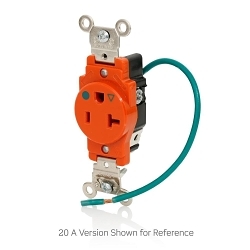 LEVITON 8210-IG Straight Blade Receptacle
