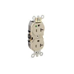 LEVITON 8300-HLI Straight Blade Receptacle