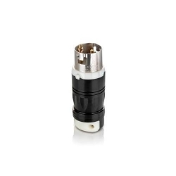 LEVITON CS6365C Black & White Locking Plug