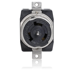 LEVITON CS6369 Black & White Locking Receptacle