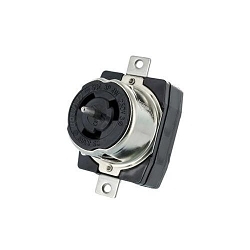 LEVITON CS8369 Black & White Locking Receptacle
