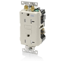 LEVITON G5362-WTT Smartlockpro Slim Gfci Receptacle