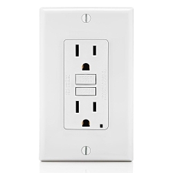 LEVITON GFNT1-FW SmartlockPro Slim GFCI Receptacle