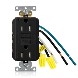 LEVITON GFTR1-5LE Smartlockpro Slim Gfci Receptacle