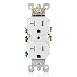 LEVITON T5820-W Straight Blade Receptacle