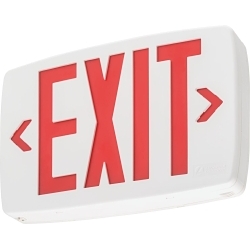 Lithonia LQMSW3R 120/277 M6 Lithonia Lighting QUANTUM Emergency Exit Sign