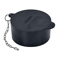 Meltric 31-9A426 Cap, 4.48 in Dia x 2.10 in H, Rubber, Black