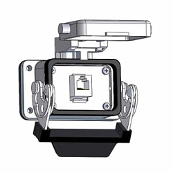 Mencom Corporation RJ45-06LS Panel Interface Connector