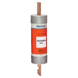 Mersen A6D300RN A6D-R Current Limiting Low Voltage North American Time Delay Fuse, 300 A, 600 VAC/VDC, 200 kA Interrupt, Class: Class RK1, Cylindrical Body