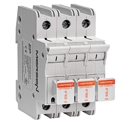 Mersen CEP-FS30CC3 CEP Compact Fused Disconnect, 600 VAC, 250 VDC, 30 A, 3, 5, 7.5 hp, 3 Poles
