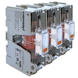 Mersen FB60J60B3 FB6 Fuse Block, 60 A, 600 VDC, Class: J