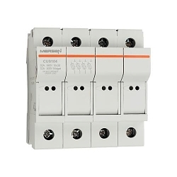Mersen A1062715 CUS10 Compact Fuse Holder, 32 A, 3 W Power Rating, 3 Poles, For Use With 10.3 x 38.1 Fuse-link, Import
