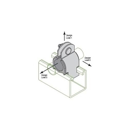 Minerallac CCP100YC Pipe Cushion Strut Clamp, 1 in OD