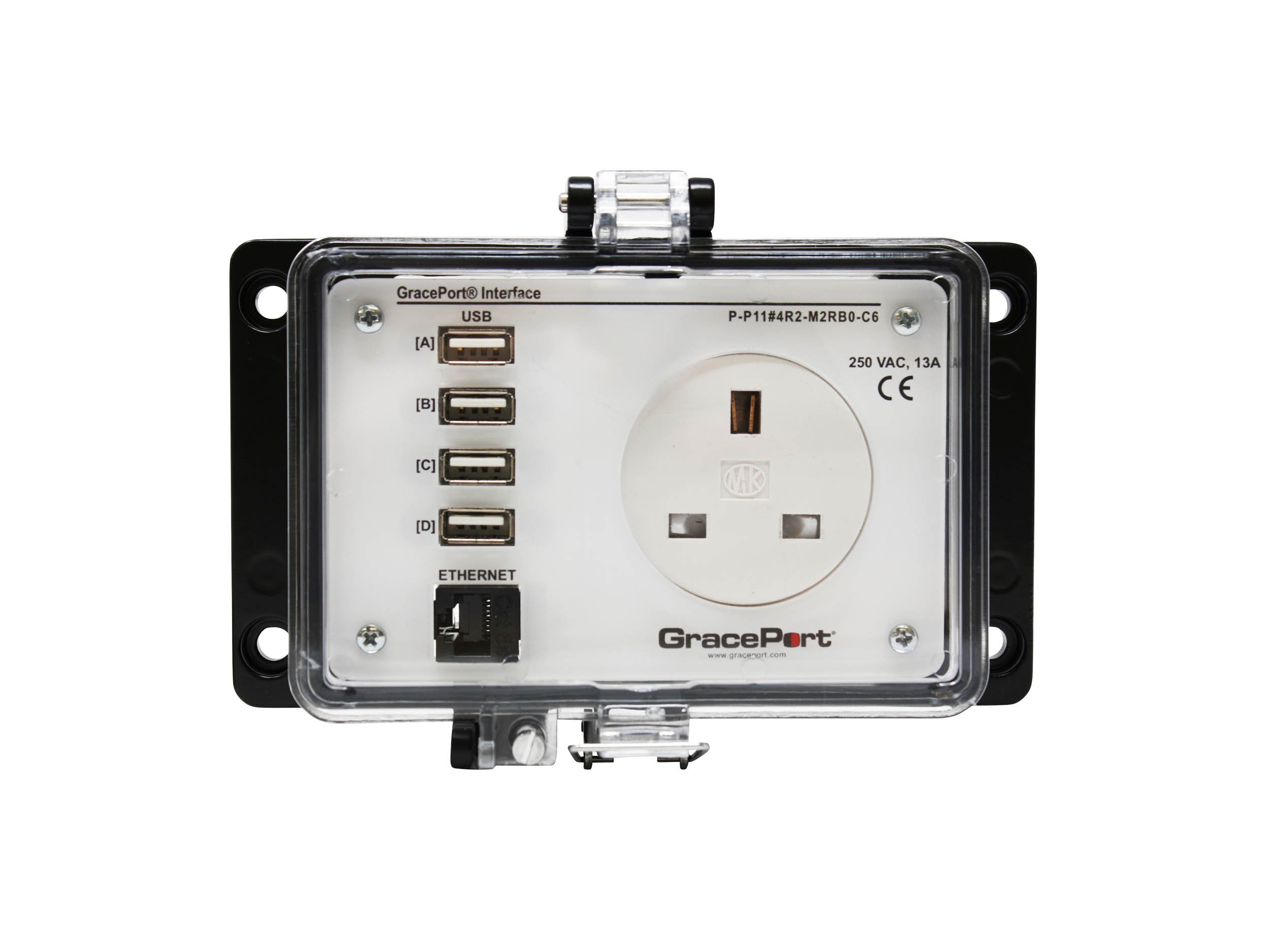 Grace Engineered Products P-P11#4R2-M2RB0-C6 Through Panel Control Connection System