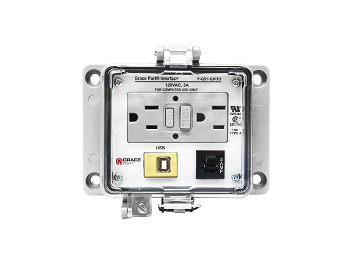 Grace Engineered Products P-Q51-K3RF3 Universal Serial Bus Interface Device Number Of Ports 1 Power Device 120 VAC