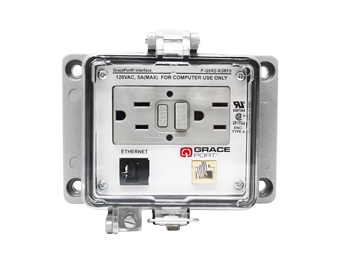 Grace Engineered Products P-Q6R2-K3RF0 Generic Connector Bulkhead Interface Mounting Panel Length 580 IN Width 1650 IN Height 3540 IN Enclosure 32 Point