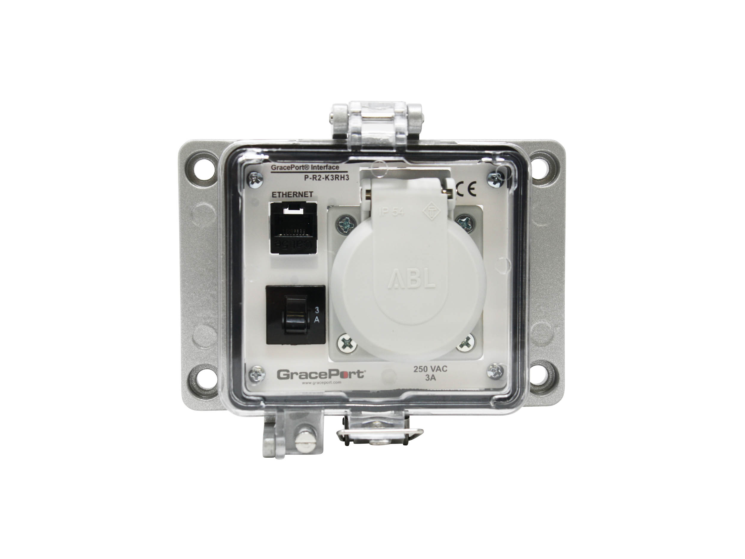 Grace Engineered Products P-R2-K3RH3 Computer Port Connector Interface Mounting Panel Length 580 IN Width 1650 IN Height 3540 IN Enclosure 32 Point
